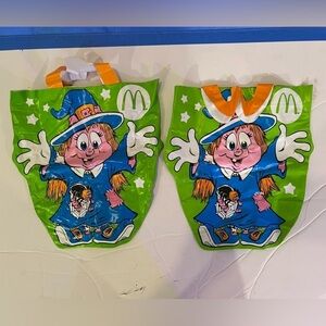 Vintage 1990s McDonald’s Halloween Happy Meal Trick Or Treat Bag Vinyl - Lot